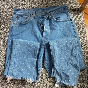 Levi jeweled skinny jean